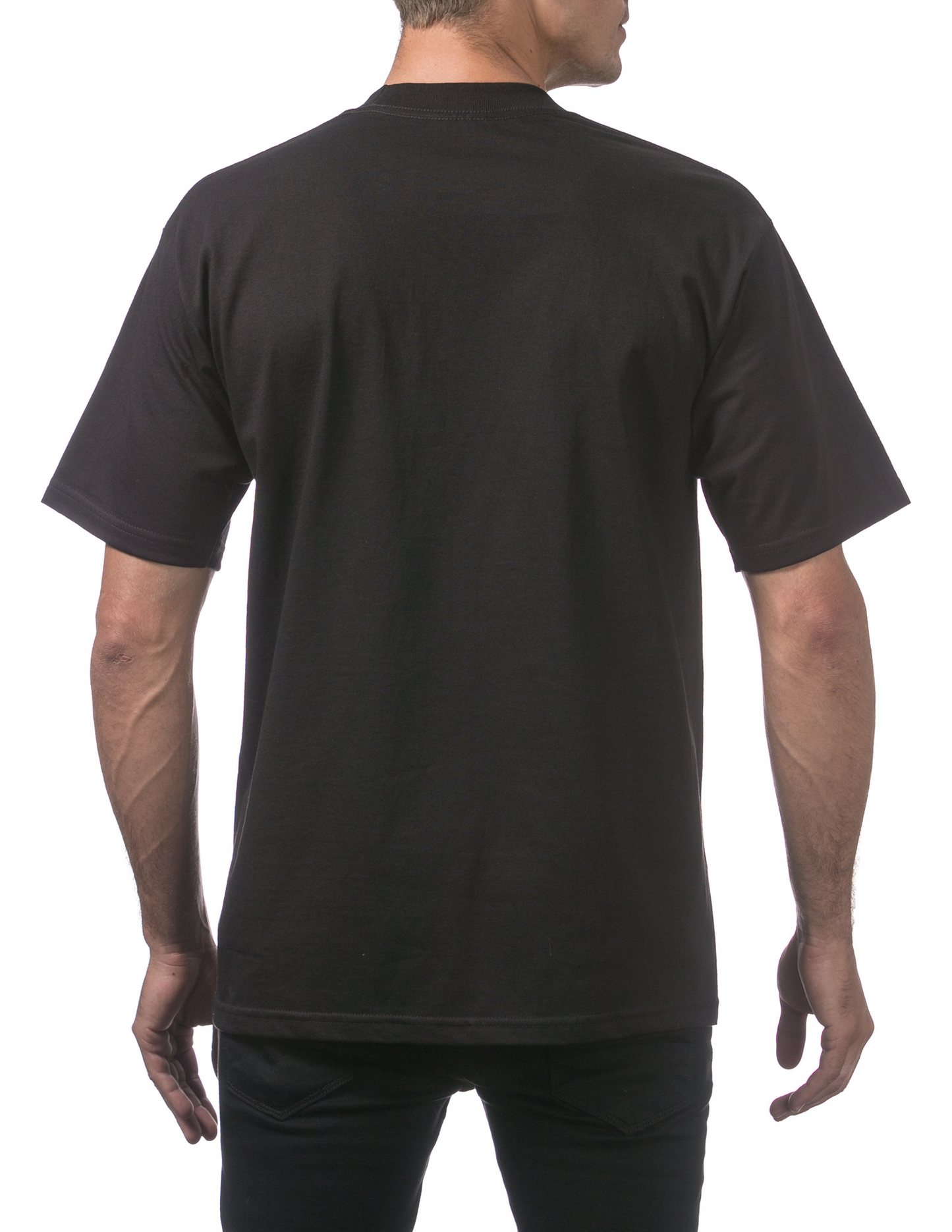 Proclub - Men's Heavyweight Short Sleeve Tee - BLACK