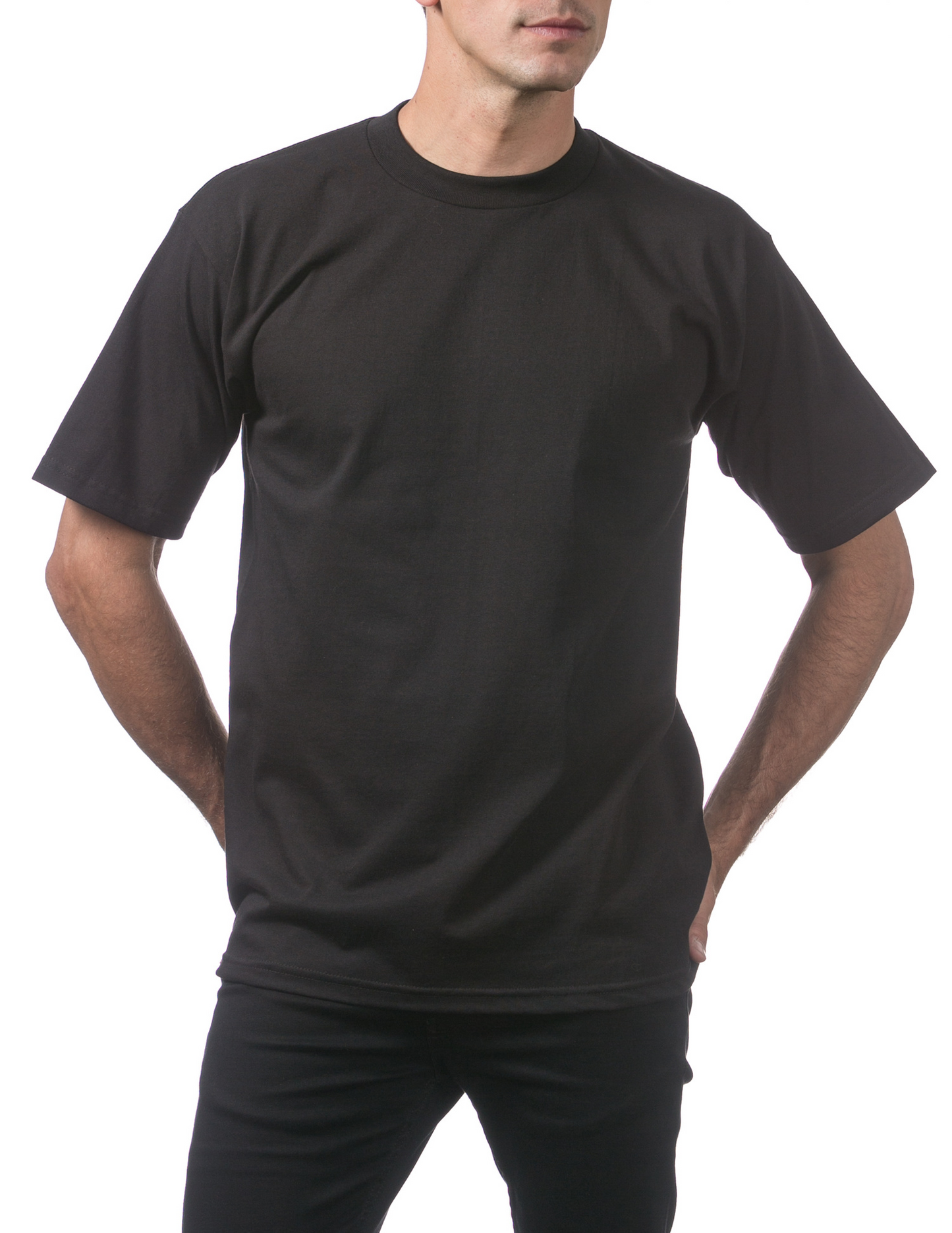 Proclub - Men's Heavyweight Short Sleeve Tee - BLACK