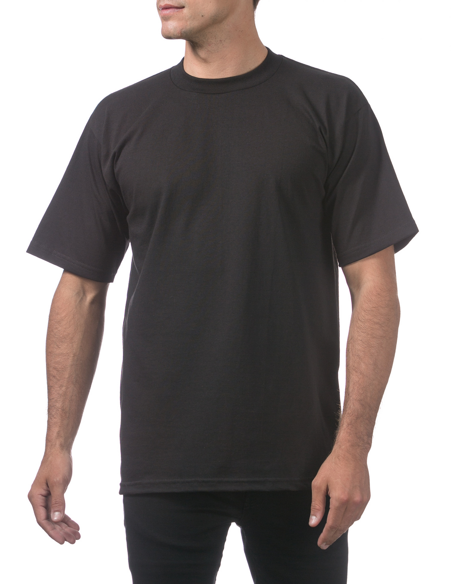 Proclub - Men's Heavyweight Short Sleeve Tee - BLACK