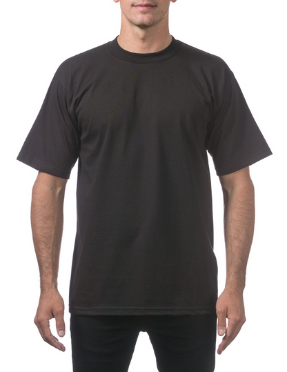 Proclub - Men's Heavyweight Short Sleeve Tee - BLACK