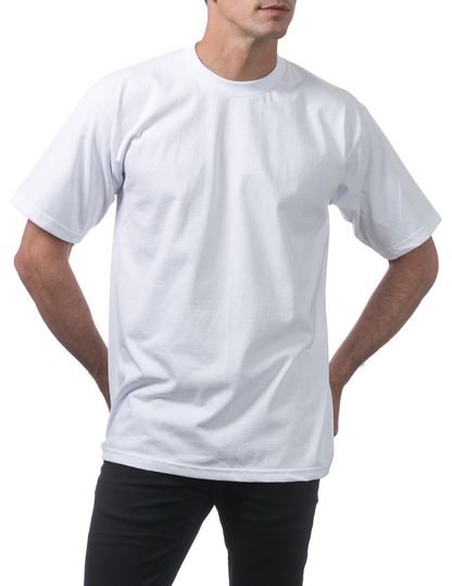 Proclub - Men's Heavyweight Short Sleeve Tee - WHITE