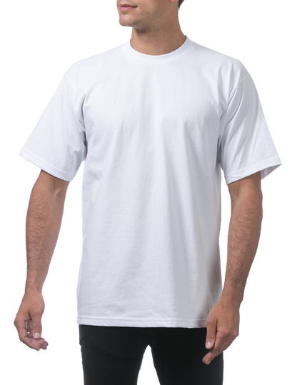 Proclub - Men's Heavyweight Short Sleeve Tee - WHITE